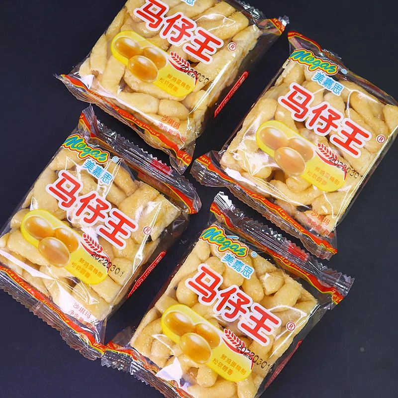 沙琪玛美嘉思马仔王童年早餐口袋松软糕点心零食萨其马
