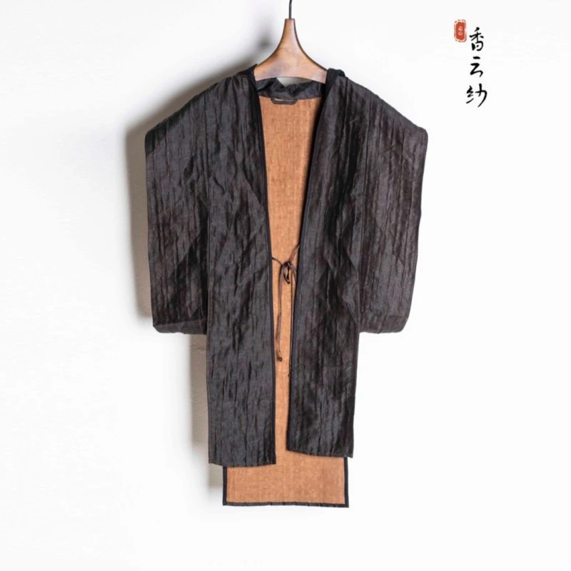 【走心非遗】山形系列短款无袖马甲22ZJ623香云纱中式休闲香云纱