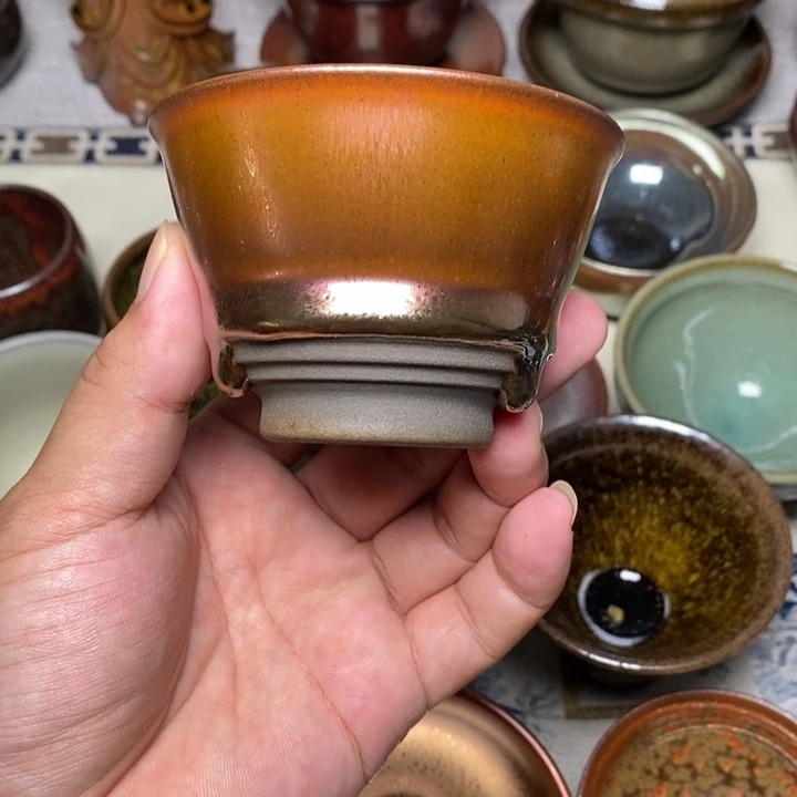 茶盏终**土盏心茶器放漏了