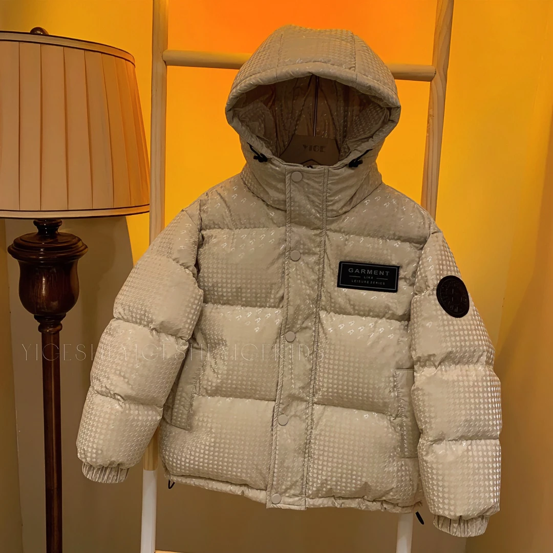 【现货】90白鸭绒羽绒服保暖加厚男童连帽男童亲子羽绒服YG4567