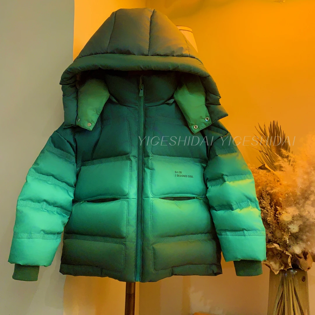 【现货】90白鸭绒羽绒服韩版童装加厚白鸭绒中大童连帽羽绒服YG5610