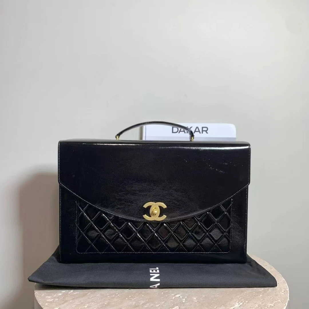 全新未使用 Chanel/香奈儿 壹臻/24A黑金公文包 /25387468