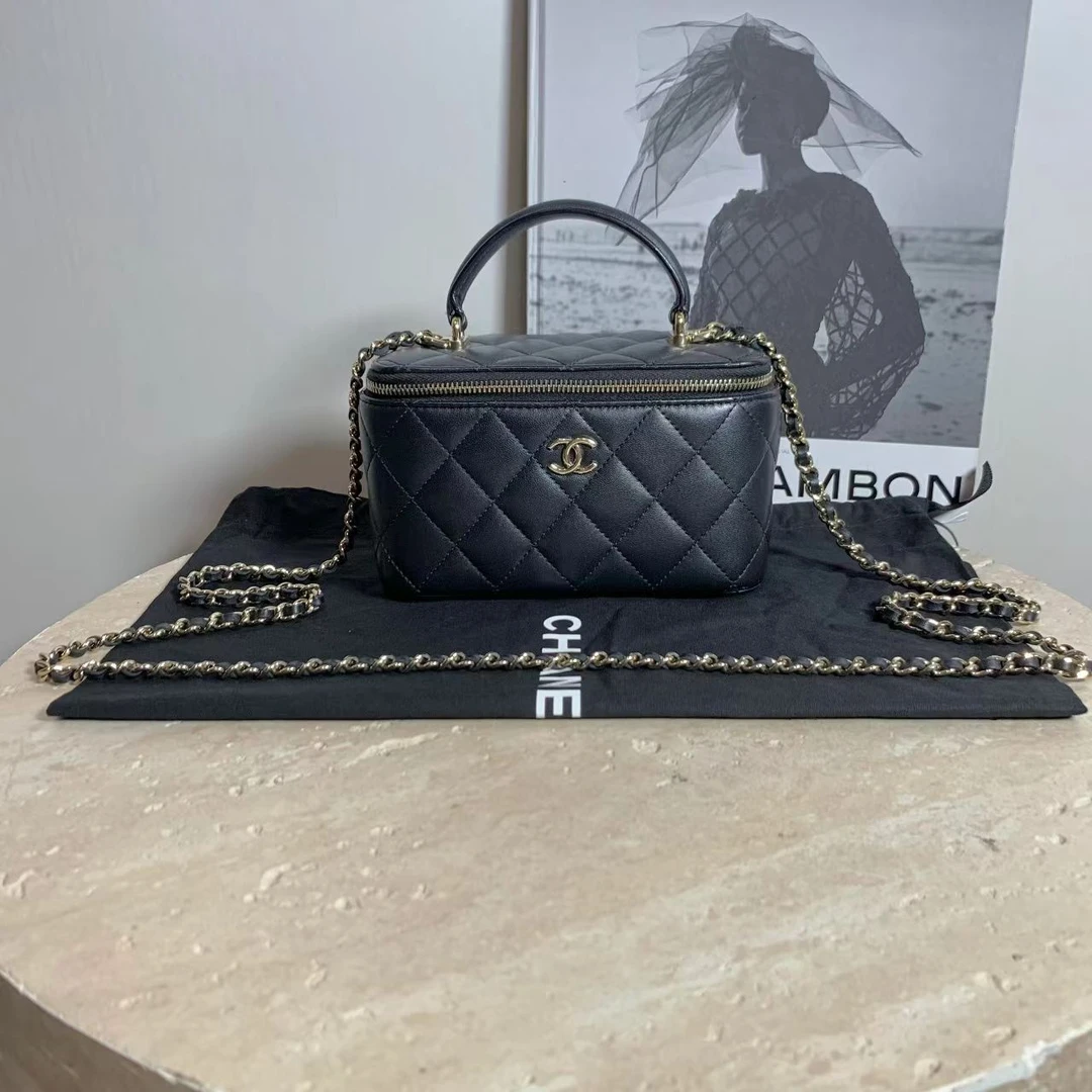 95新 Chanel/香奈儿 susu壹臻/黑金手柄长盒子 31开 81427322