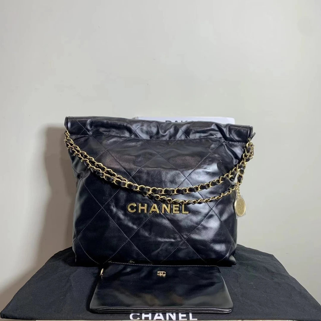 全新未使用 Chanel/香奈儿 壹臻susu/24S黑金牛22bag/ 43530233