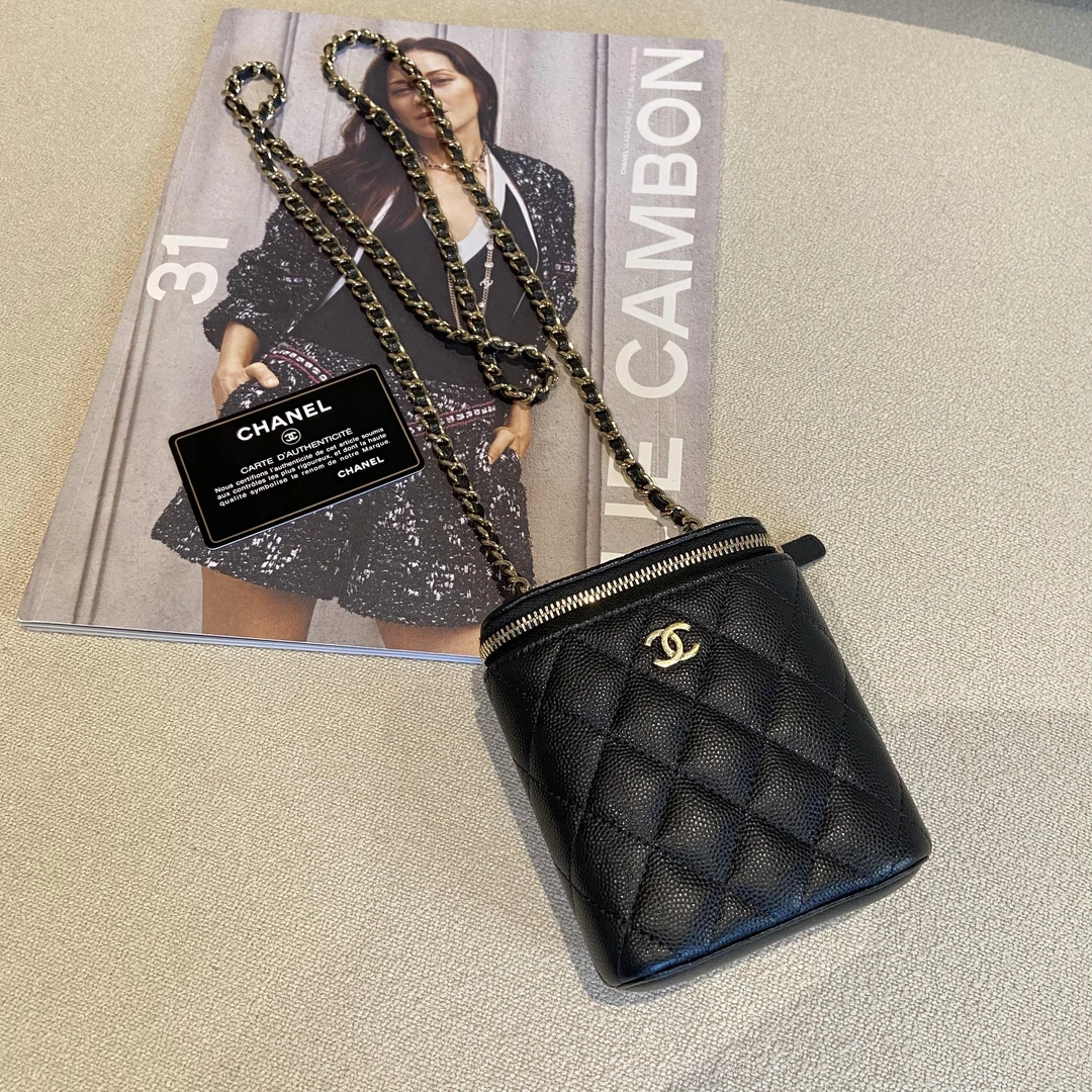 99新 Chanel/香奈儿 壹臻中古/  黑金鱼子酱包 29开 25575500