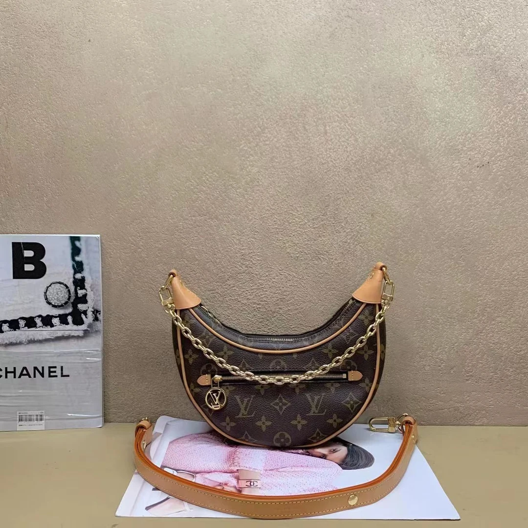 95新 拆单壹臻中古/lv 老花豌豆包 /80565613