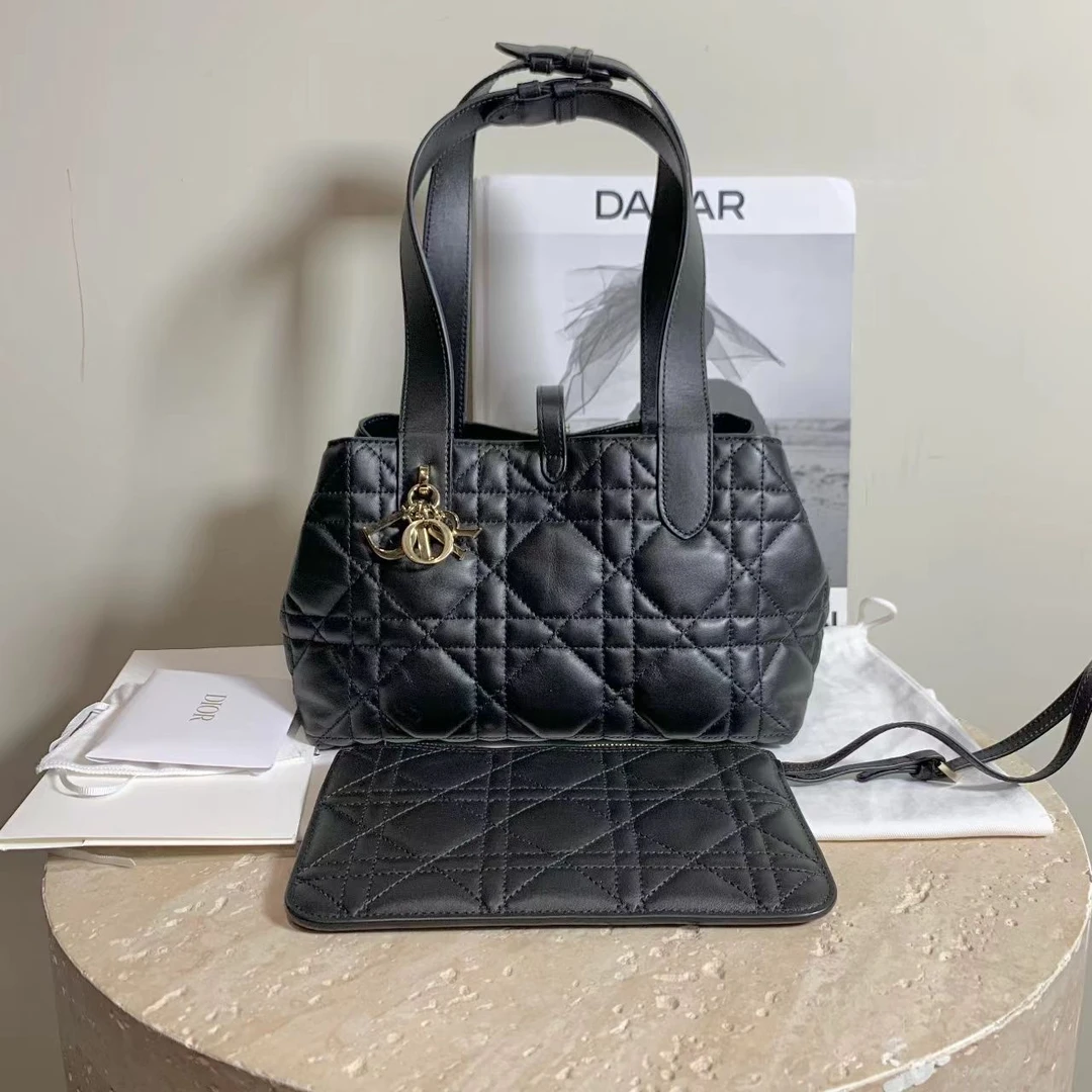 95新 DIOR/迪奥 壹臻/ 黑色Toujours小号单肩包 42417309