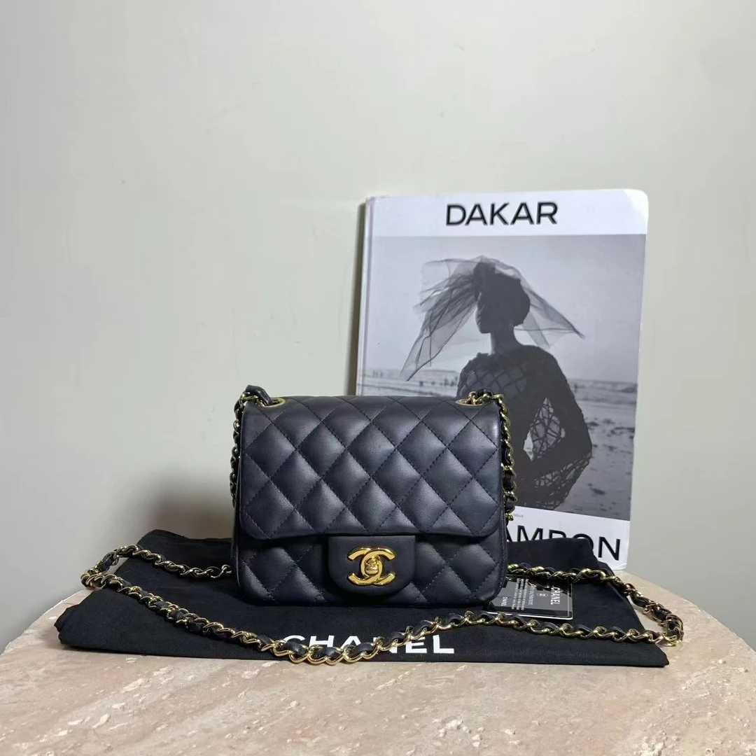 95新 Chanel/香奈儿 壹臻中古/黑金方胖子 13开 83896555