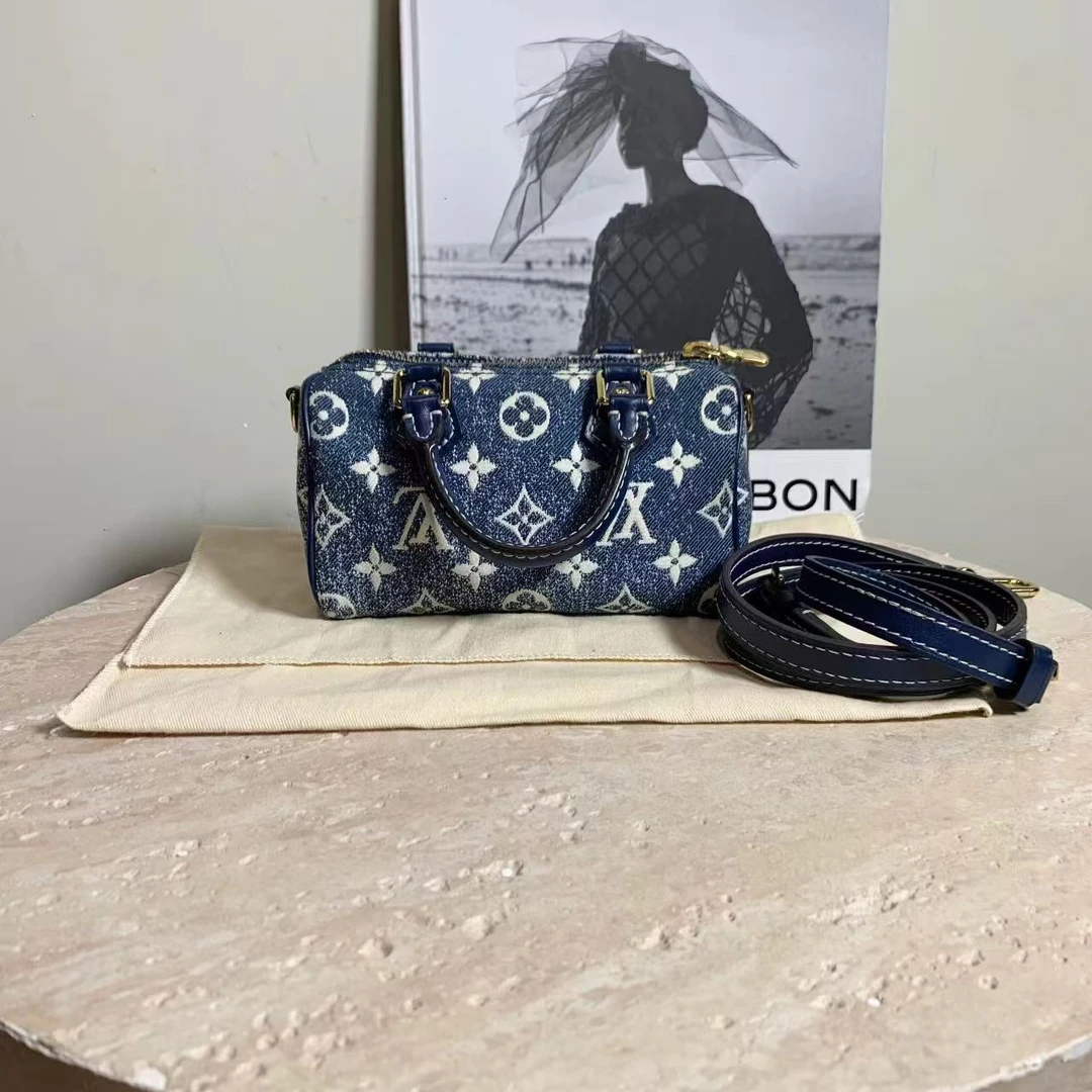 95新 LouisVuitton/路易威登 壹臻/丹宁渐变speedy nano 69086337