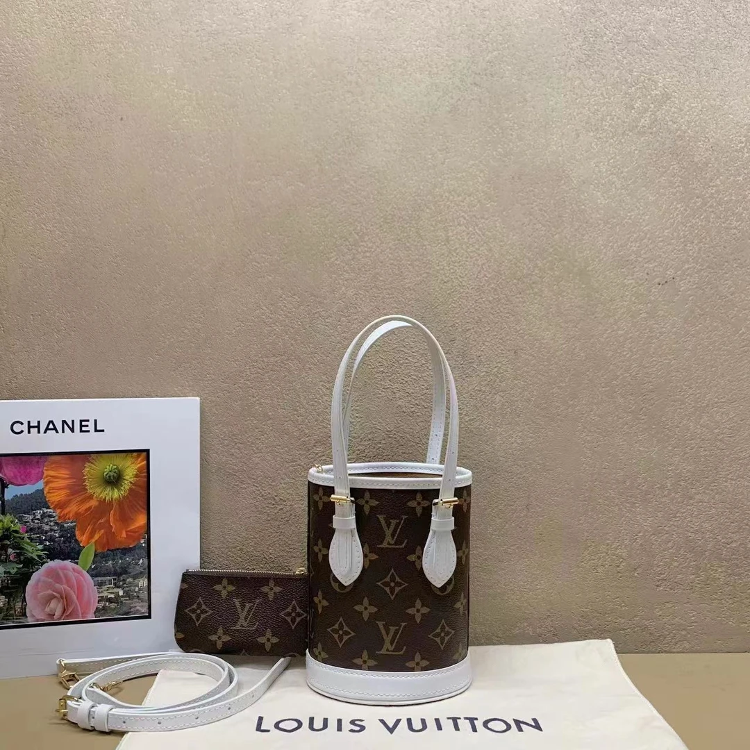 95新 LouisVuitton/路易威登 壹臻中古新款拼色水桶包 30700586