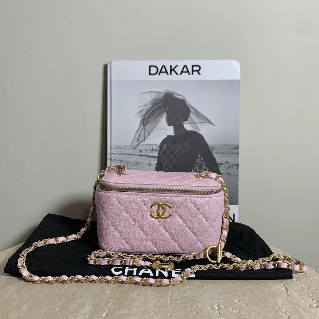 99新 Chanel/香奈儿 壹臻/24S樱花粉鱼子酱牛长盒子 51057335