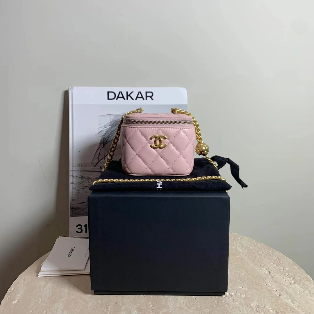99新 Chanel/香奈儿 壹臻/99新23S樱花粉羊山茶金球盒子48447095