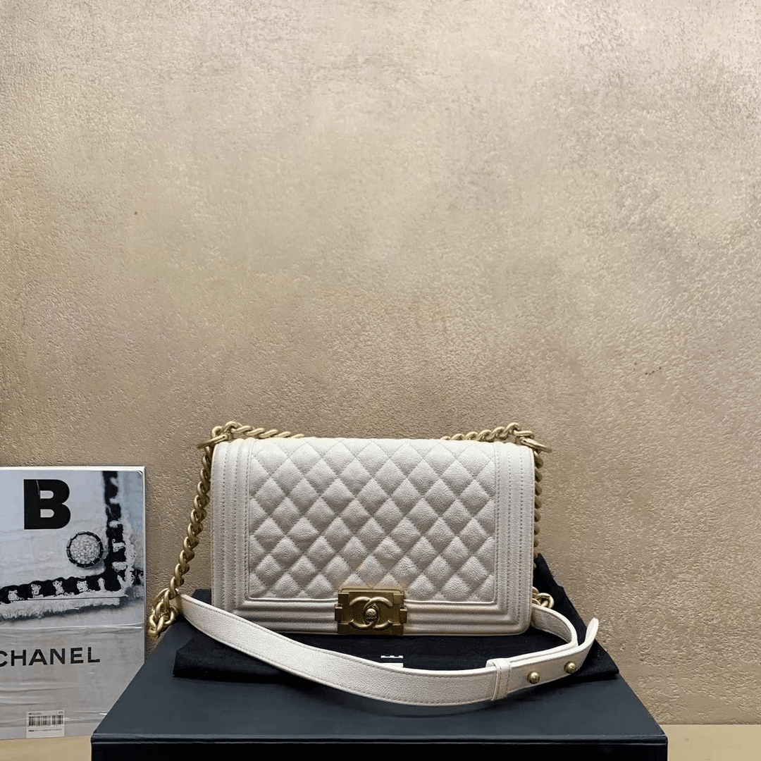 95新  壹臻中古/Chanel白金牛leboy中号 26开/ 33940592