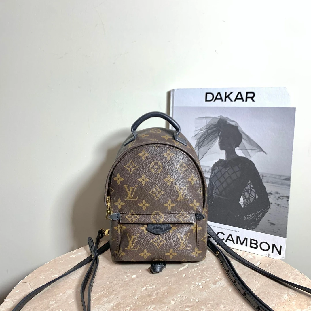 95新 LouisVuitton/路易威登 壹臻/95新 老花mini小书包 71166737
