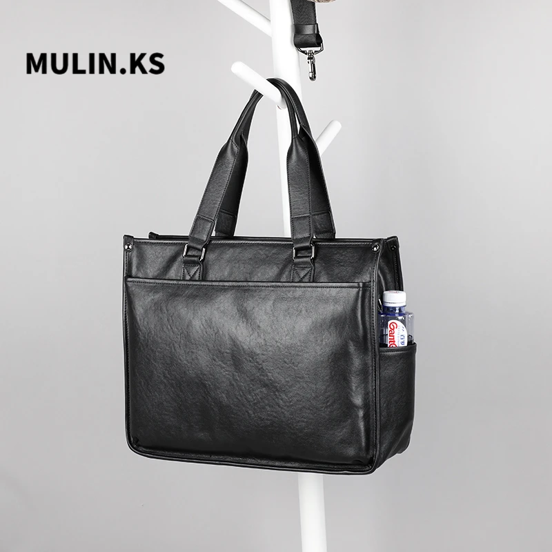 真皮男士公文包商务手提包托特包男电脑包头层牛皮男士商务包软皮