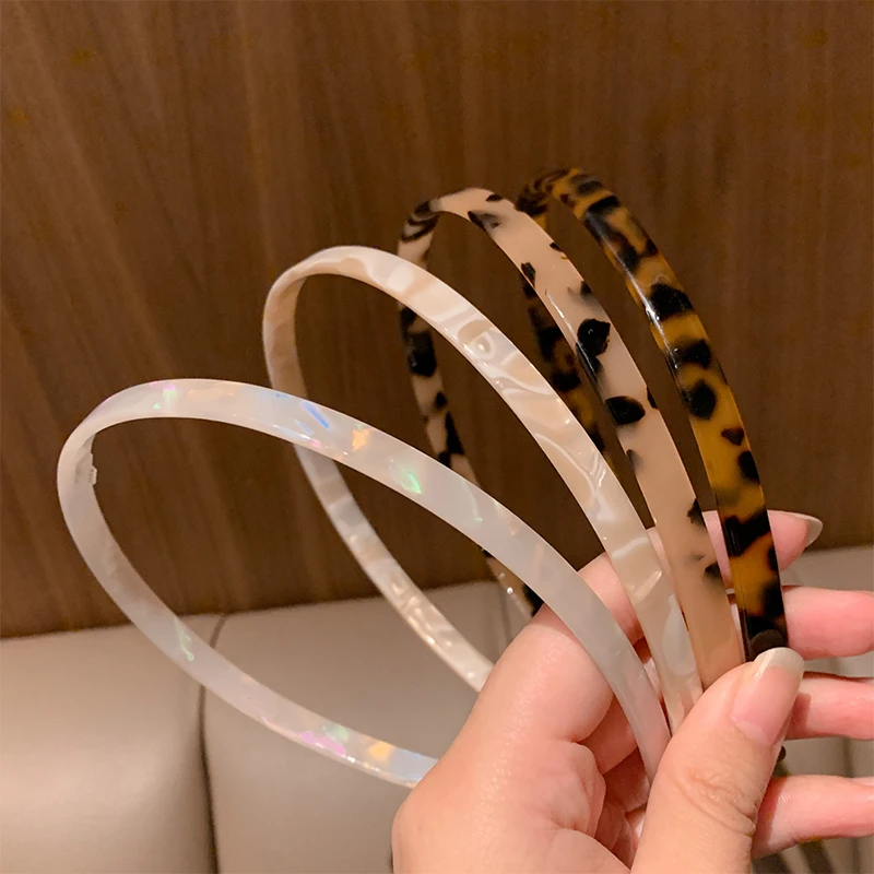复古豹纹发箍女眼镜醋酸头箍洗脸压发卡2025新款外出百搭网红发饰