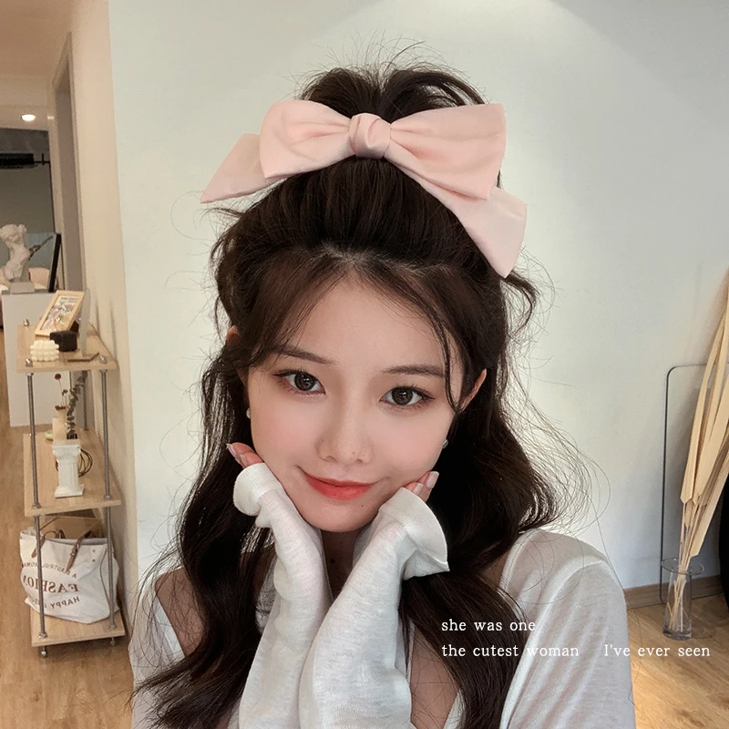 可爱甜美蝴蝶结弹簧夹女发夹后脑勺夹子头饰发卡2025新款高端发饰