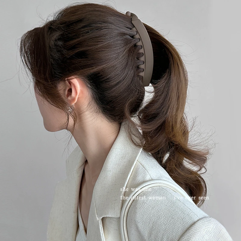 适合发量多带齿香蕉夹竖夹马尾发夹女2025新款小号后脑勺夹子头饰