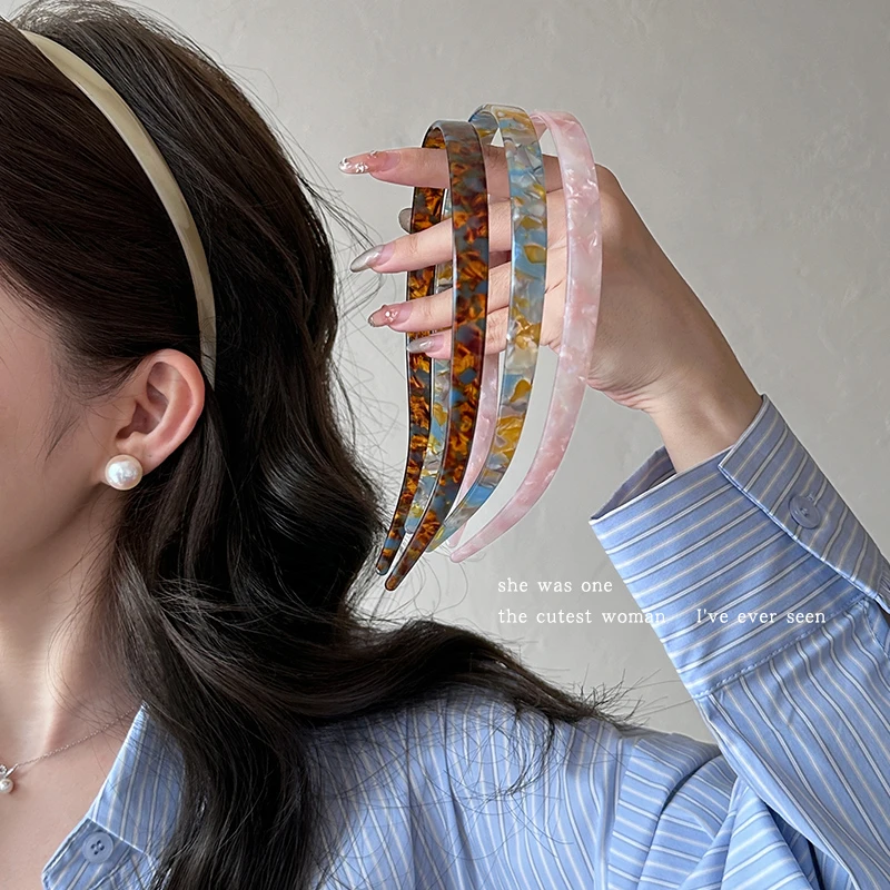 醋酸高级感U形眼镜发箍女 2025新款头箍碎发整理神器发卡发捆头饰