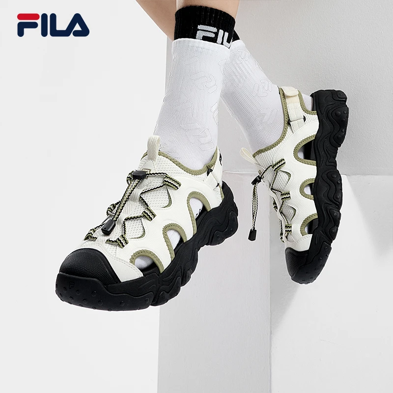 Fila/斐乐【时尚休闲运动沙滩鞋】女鞋夏老钱风猫爪凉鞋F12W422402F