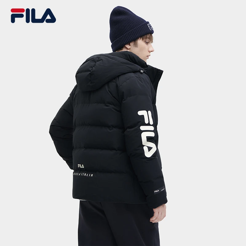 Fila/斐乐男子【仿棉连帽时尚羽绒服】新款保暖外套F11M349909F
