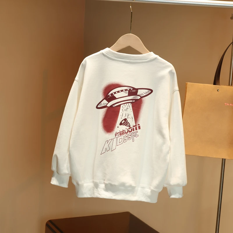 【现货】男童卫衣圆领春装儿童中大童时尚休闲宽松C1511