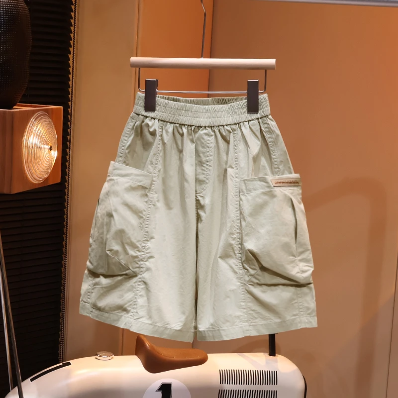 【现货】男童休闲裤夏季薄款五分短裤时尚2024新款中大童G5371