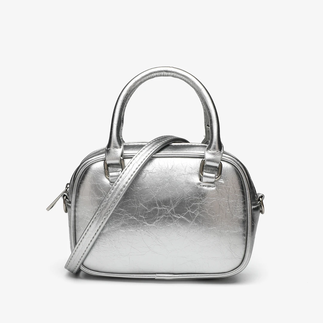 小包包女2024爆款新款时尚单肩包休闲斜挎包银色手拎包