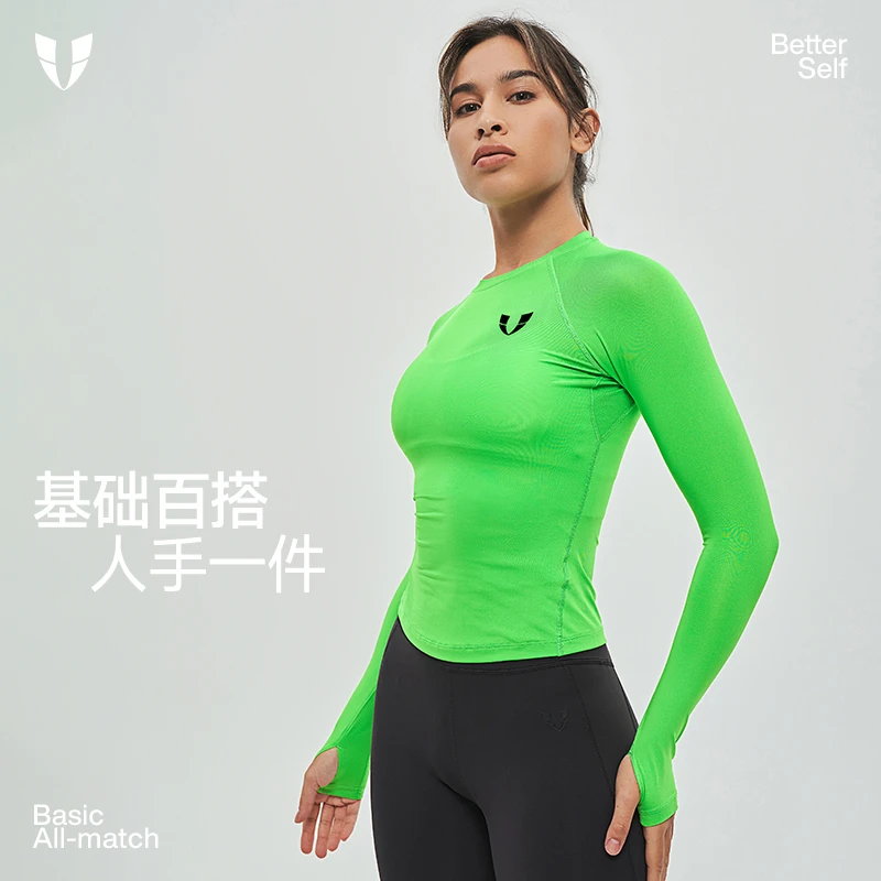 D马甲线显瘦健身紧身衣户外跑步训练高颜值女款上衣F2411C600