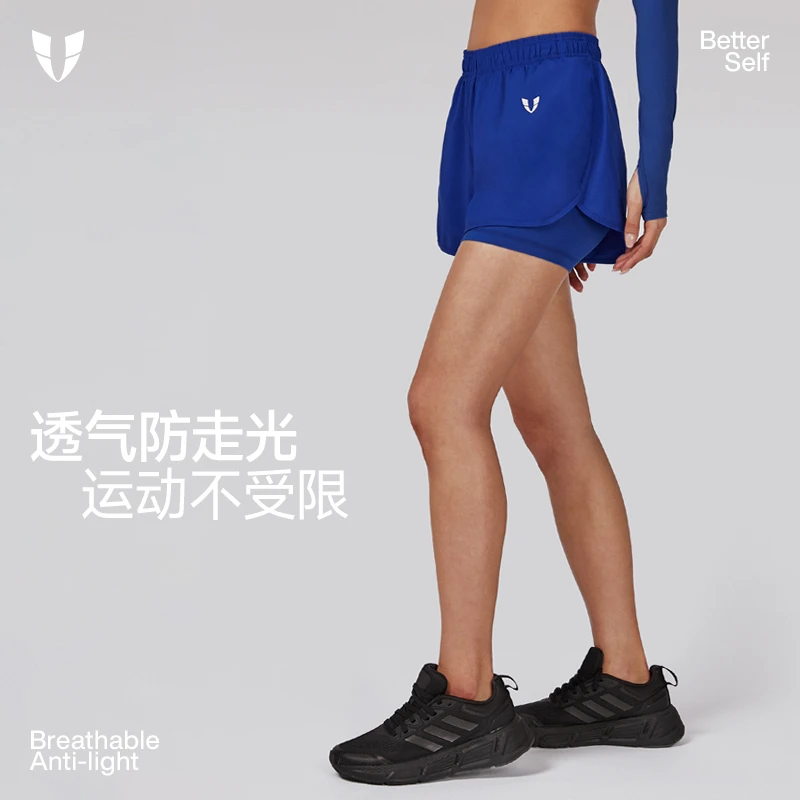 马甲线两件式外穿健身裤女运动短裤瑜伽户外跑步夏F2322D924