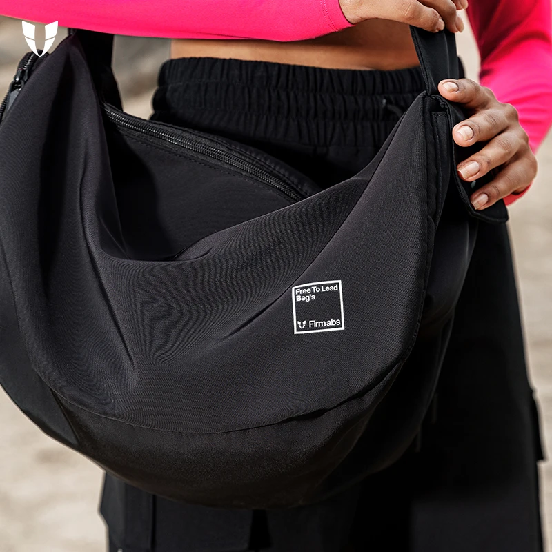 马甲线户外运动ins健身包瑜伽休闲黑色斜挎包女款夏季F2433B691