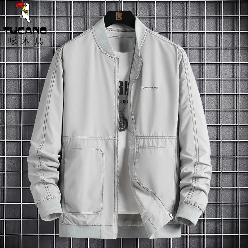 TUCANO/啄木鳥秋季新款夹克男休闲外套男装飞行员棒球服修身上衣