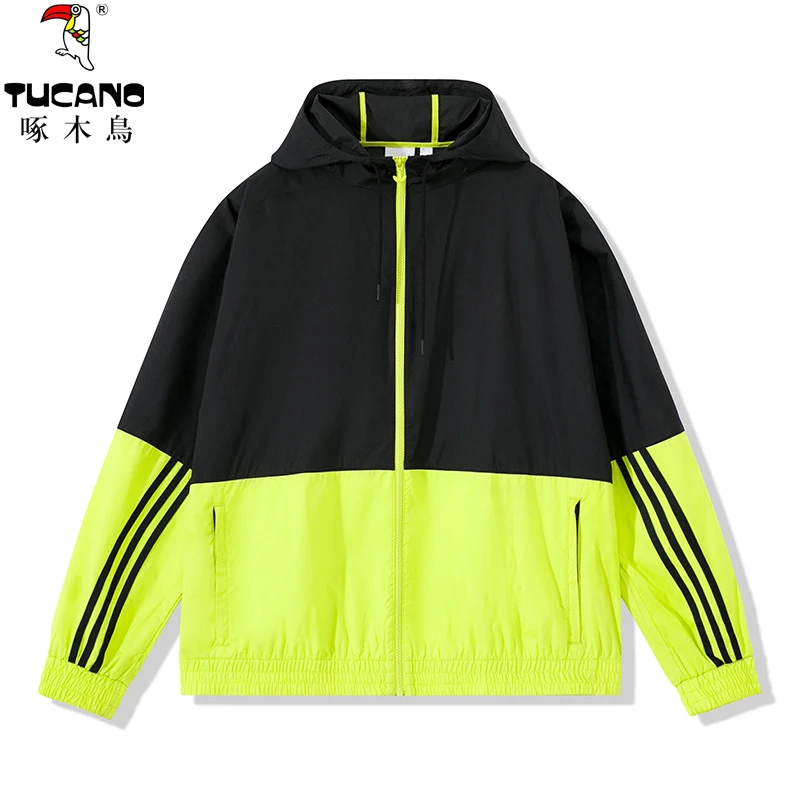 TUCANO/啄木鳥春秋季薄款立领夹克男士运动休闲宽松青年外套拼接