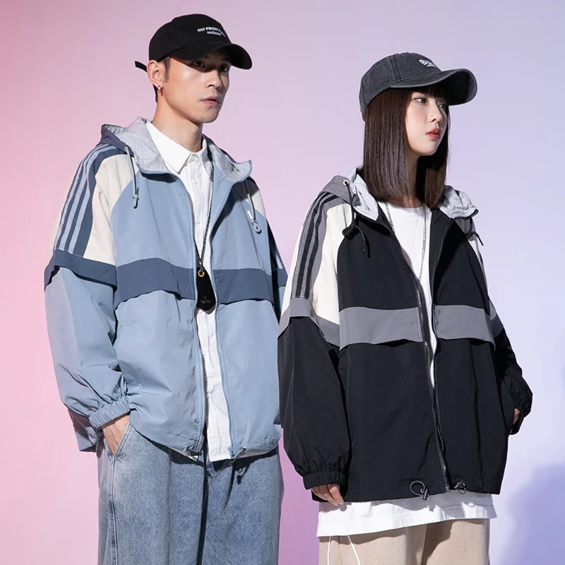 TUCANO/啄木鳥夹克外套男士春秋时尚百搭撞色连帽日系情侣款上衣