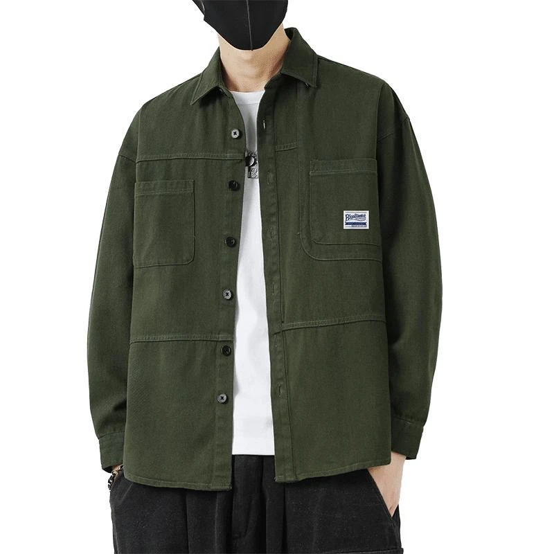 TUCANO/啄木鳥工装衬衫式外套男士春秋款休闲衬衣宽松开衫夹克男