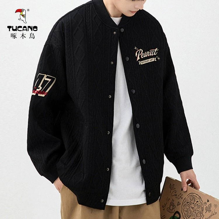 TUCANO/啄木鳥春秋立领夹克男士卫衣棒球领开衫飞行外套男装上衣