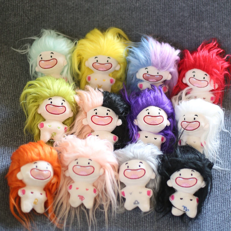 棉花娃娃公仔难哄超便宜女孩棉花糖娃缺牙巴棉花娃娃10cm棉花娃娃