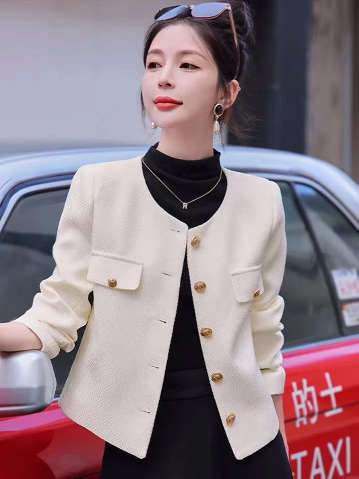多品链接春秋新款小香风外套