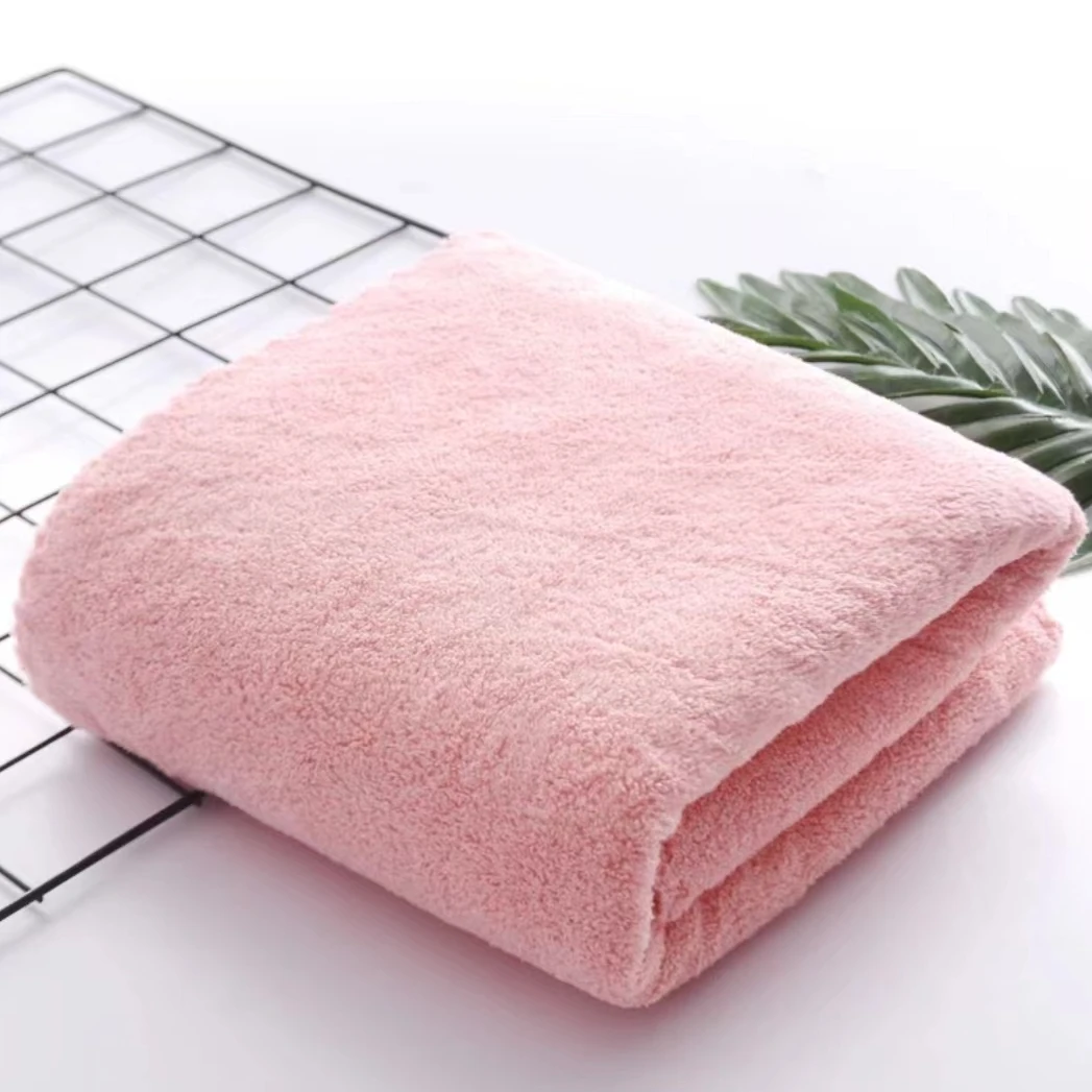 【粉色2.0*1.8纯色平板毛毯】成人加厚家用超柔吸水柔软亲肤毛毯