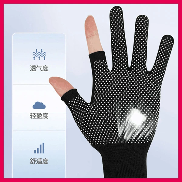 【升级款更透气】钓鱼手套冰丝路亚台钓海钓防刺防水专用防晒不粘饵