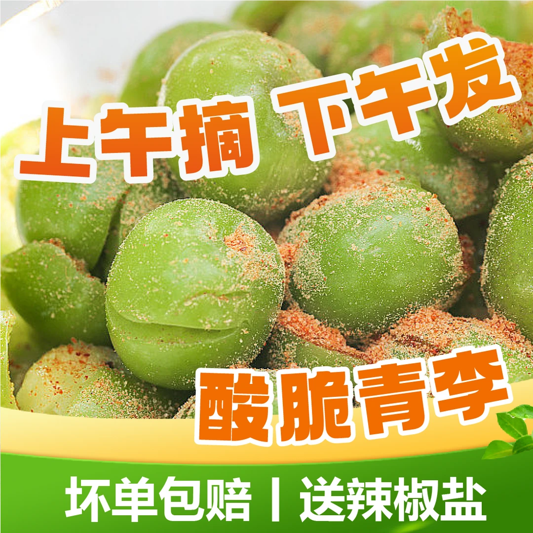 正宗酸脆李子孕妇水果三月李应季新鲜水果现摘李子一整箱青李包邮