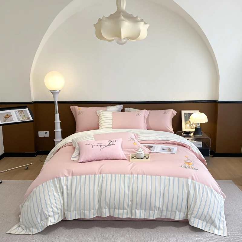 穿靴子的艾娜复古轻奢欧式床上用品四件套