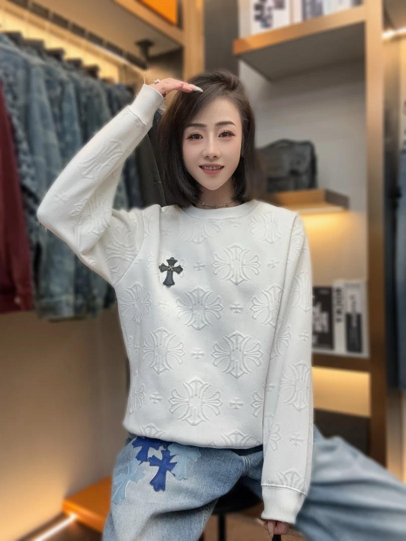 【甜甜专属】2024秋季新款百搭时尚潮流圆领卫衣1702