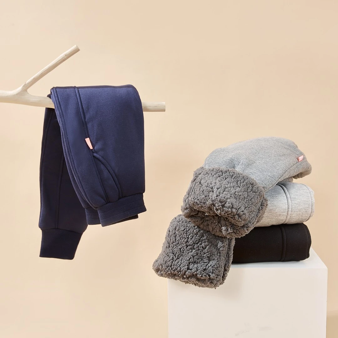 笛莎女童裤子儿童冬装长裤中大童加绒加厚束脚裤卫裤-73246A407