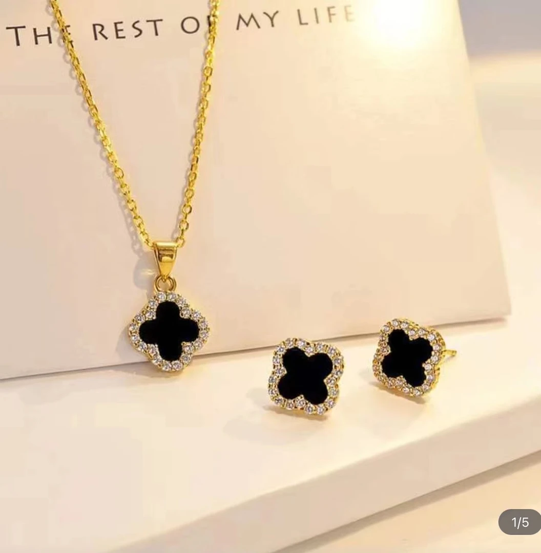 合金项链 四叶草幸运时尚百搭轻奢项链