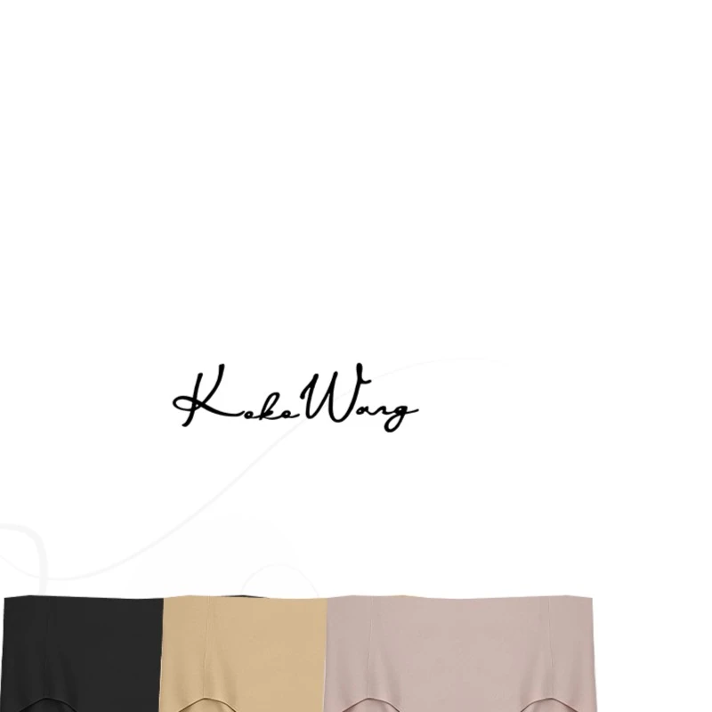 KOKO WANG  新款高腰无痕纯色透气包臀内裤打底裤3090122