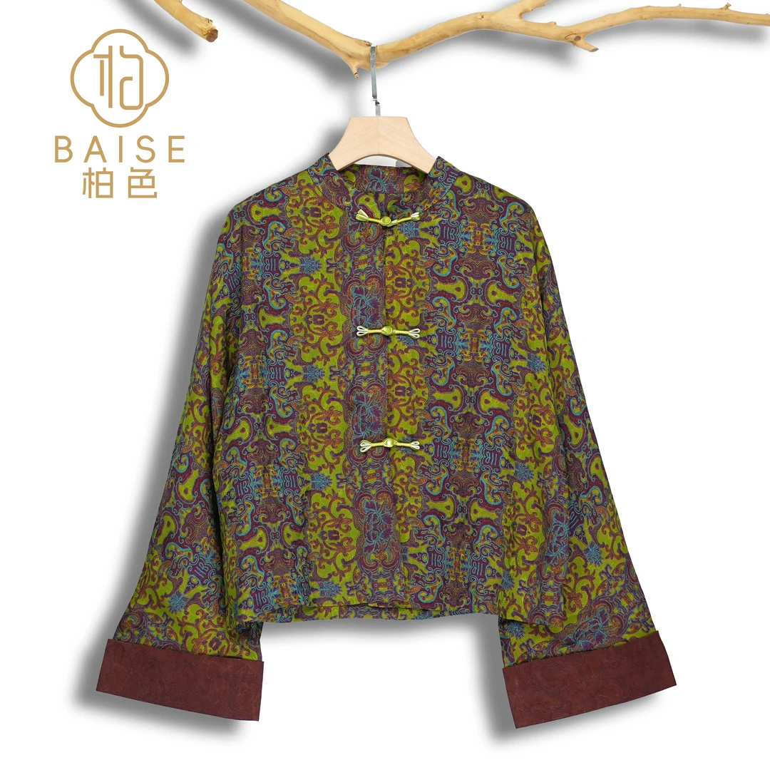 中式开衫复古传统改良春季女装宽松上衣1404