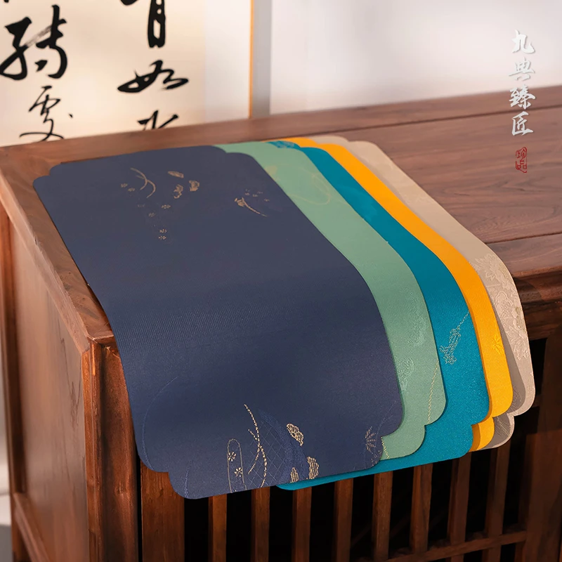 新中式防水干泡茶席中式禅意复古主人茶布茶巾国风隔热茶壶茶杯垫