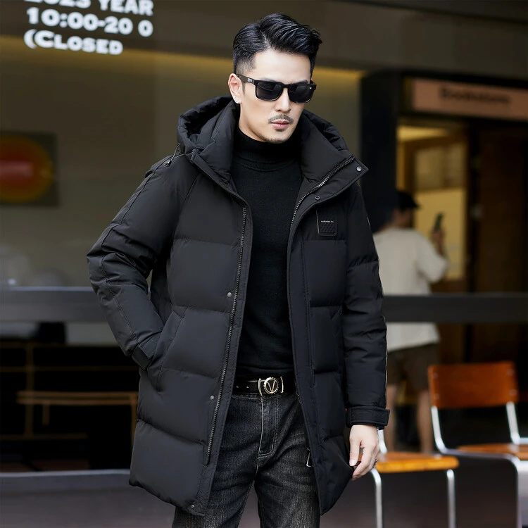 波司登冬季羽绒服男中长款加厚保暖2023款男士高端外套中年爸爸装