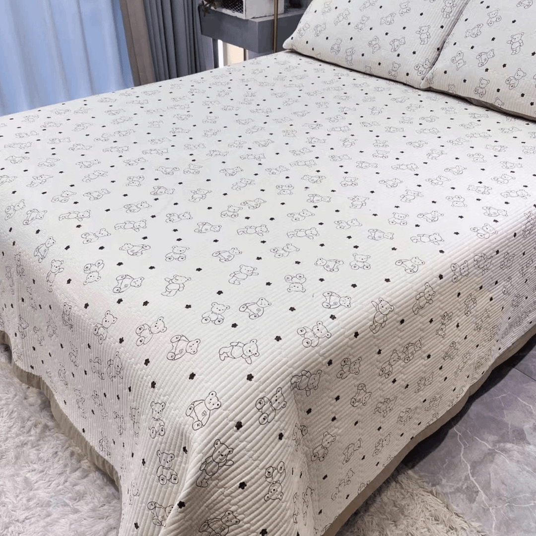 小熊院长A级水洗棉床盖